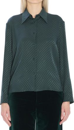 Gucci Green Regular Jacquard Shirt
