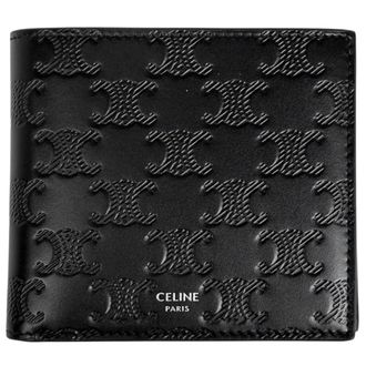 Celine Black Leather Wallet (Bi-Fold) (Pre-Owned)