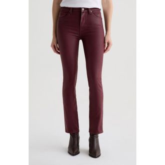 AG - Adriano Goldschmied Mari Slim Ankle Straight Leg Jeans in Ltt Lt Winery at Nordstrom Rack, Size 28