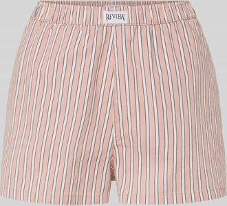 Review Shorts mit Label-Detail in Altrosa, Größe XL