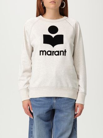 Isabel Marant Felpa a girocollo in misto cotone con logo Isabel Marant Etoile
