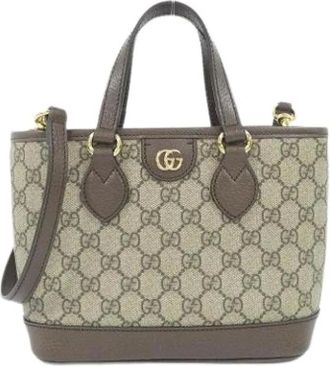 Gucci Pre-owned Borsa a Mano Vintage in Tela GG Supreme - - Pre-owned - Donna - Beige - ONE SIZE