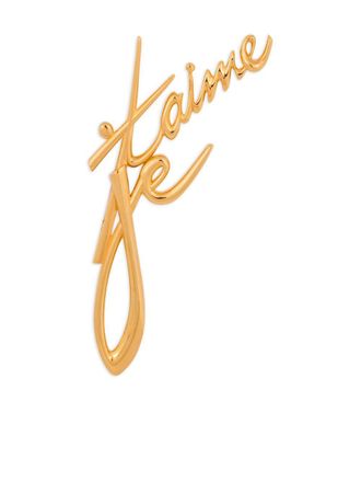 Balmain Je Taime brooch - women - Brass - One Size - Gold