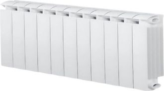 Global Calentador Central Klass 350 De Aluminio Fundido Blanco De 11 Elementos, 935w