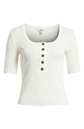 Mavi Henley Tee in Coconut Milk at Nordstrom, Size X-Large