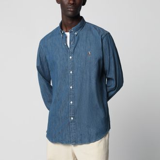 Polo Ralph Lauren Camicia button-down in denim blu Slim-Fit
