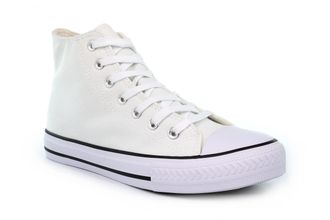 Generic Womens Canvas Shoes All White Canvas Shoes Ladies Pumps Ladies High Tops Womens Hi Top Pumps High Top Pump Hi Tops All White 8 UK