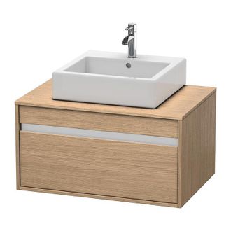 Duravit Duravit Ketho M&oacute;dulo Mural 6694, 1 Extra&iacute;ble, 800mm, Para 1 Lavabo De Montaje Superior, C&eacute;ntrico, Color (frente/cuerpo): Decoraci&oacute;n Roble Europeo - Kt