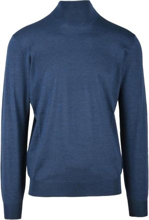 FILIPPO DE LAURENTIIS Truien & Vesten, Heren, Blauw, M, Wol, Ciclista Turtleneck