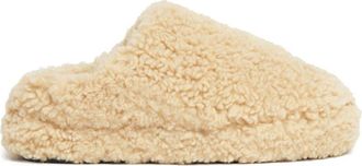Apparis Misha Bouclette slippers - women - Rubber/Polyester/Recycled Polyester/Polyester/Recycled Polyester - 6 - Neutrals