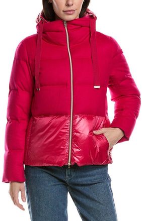 Herno Silk & Cashmere-Blend Down Coat