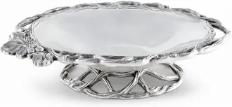 Arthur Court Open Vine Vegetable Dish Aluminum 11.5 Inch Serving Bowl In Silver