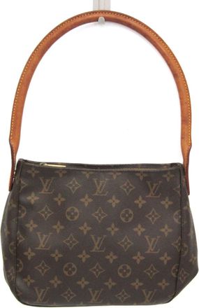 Louis Vuitton Looping Mm Brown Canvas Shoulder Bag (Pre-Owned)