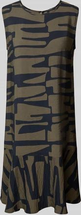 OPUS Knielanges Kleid mit Rundhalsausschnitt Modell Wenola in Petrol, Größe 36