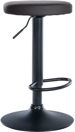 Clp Taburete De Bar Ponte Redondo En Polipiel Negro Negro