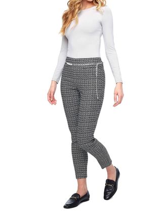 UP Sparkle Pant With Belt In Sparkly Black/grey