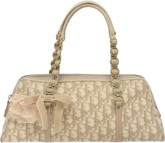 Dior Beige Canvas Tote Bag (Pre-Owned)