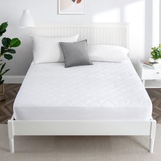 Puredown Peace Nest Quilted Down Alternative Mattress Pad with 100% Cotton Cover