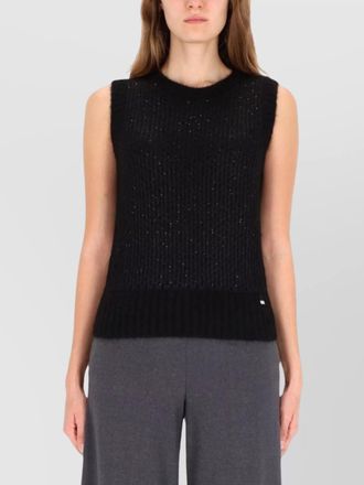 Herno sequined metallic vest