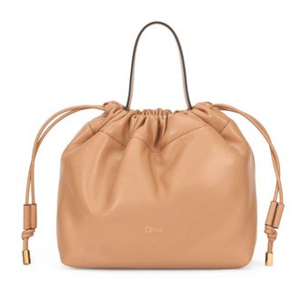 Chlo&eacute; Bucket Bags, female, Beige, Size: ONE SIZE Icons Mini Shoulder Bag