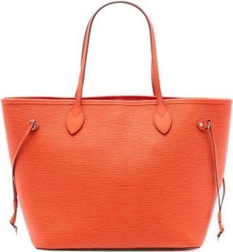 Louis Vuitton Pre-owned Tote Bags, female, Orange, Size: ONE SIZE Pre-owned Leather Tote