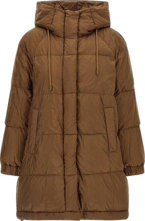 Max Mara Anfora Puffer Jackets Brown