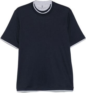 Brunello Cucinelli T-Shirt With Faux-Layering