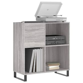 Berkfield Home Record Cabinet Grey Sonoma 84.5x38x89 cm Engineered Wood