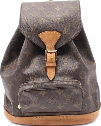 Louis Vuitton Zaino Montsouris MM 2001 - Marrone