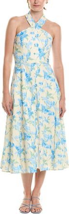 Hutch Wally Linen-Blend Midi Dress