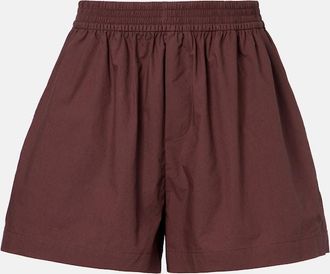 Varley Morales cotton poplin shorts