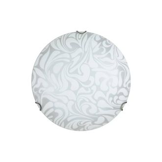 OEM 4 X Plafoniera Daniel 30 1xe27 Lastra Bianco Sabbiato