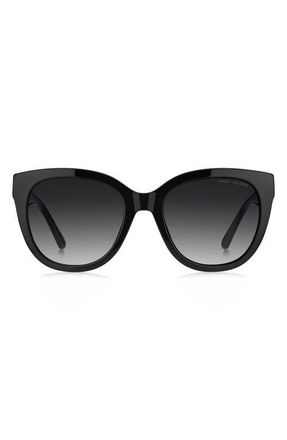 Marc Jacobs 54mm Cateye Sunglasses in Black/Dark Grey Sf at Nordstrom