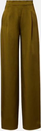 Max Mara Pantaloni a gamba larga Cono in raso