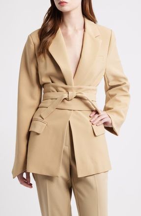 Odd Muse The Ultimate Muse Belted Blazer in Camel at Nordstrom, Size X-Small