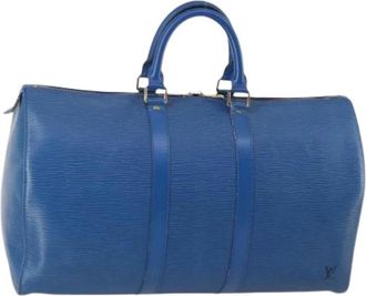Louis Vuitton Pre-owned Weekend Bags, female, Blue, Size: ONE SIZE Pre-owned Vintage Weekend Bag