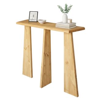 Dmora Consola Arcturus, Mesa Multiusos, Gabinete De Soporte, Escritorio De Pasillo, 100x28h83 Cm, Roble, Con Embalaje Reforzado - Dmora