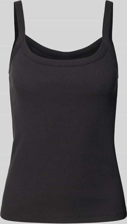 Pieces Slim Fit Tr&auml;gertop aus Baumwoll-Mix Modell MAY in Black, Gr&ouml;&szlig;e XL