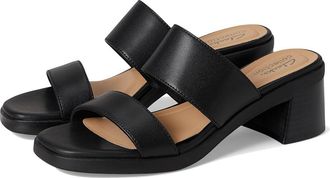 Clarks Jaylan Dusk Womens Sandals Black Leather : 6.5 B - Medium, Leather/Rubber