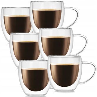 OEM Vasos T&eacute;rmicos De 250 Ml Para Caf&eacute; Y T&eacute; (6 Unidades)