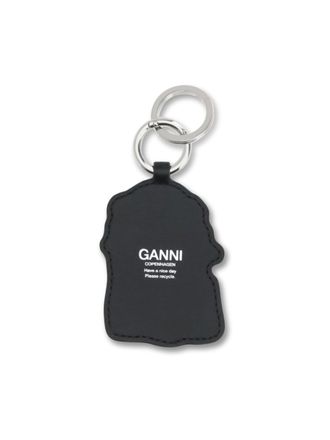 Ganni Poodle Key Ring Black Keyrings E Chains