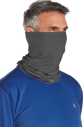 Coolibar Unisex UV Neck Gaiter - UPF 50+ Sun Protection - La Plata in Charcoal at Nordstrom, Size Small