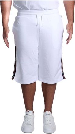 GCDS Gcds, Korte Broeken, Heren, Wit, M, Katoen, C1Meql 214F004 Shorts