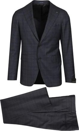 Tagliatore Kostuumsets - Heren - Business pakken - Blauw - L - Wol - Kostuums