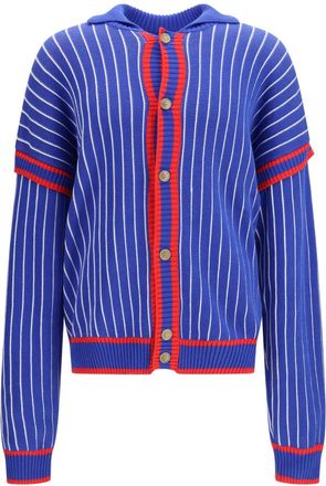 GCDS Blue Button-Up Cardigan