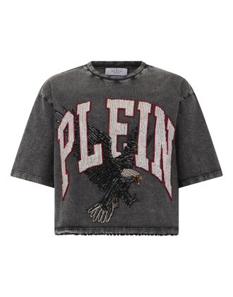 Philipp Plein T-Shirt Ronde Hals Ss Eagle