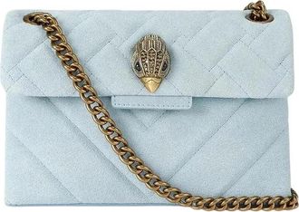 Kurt Geiger Mini Kensington Bag - Dames - Schoudertassen - Blauw - ONE Size - Leer - Tassen