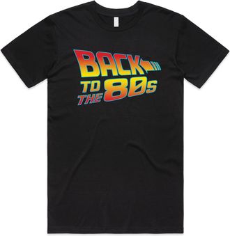 Sanfran Clothing Back to The 80s Top Funny 40th Birthday Marty Womens Mens T-Shirt Medium/Black