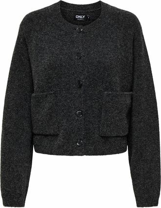 Only Vest met ronde hals en knoopsluiting