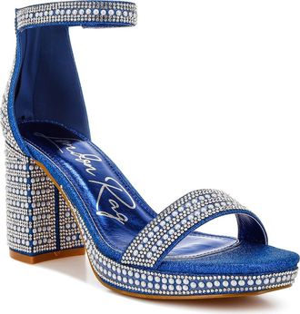 London Rag Mejuri Faux Pearl Embellished Platform Sandal in Blue at Nordstrom Rack, Size 9
